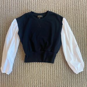 Truth by Republic Combination Cotton Blend Top